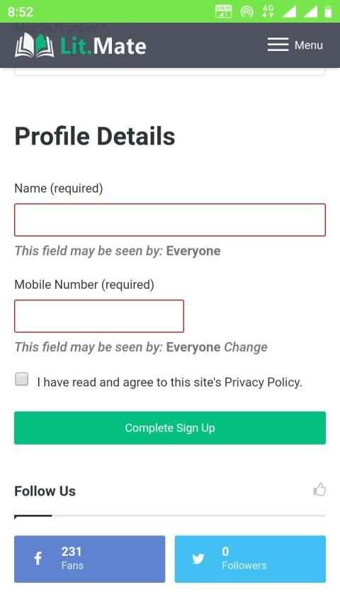 Litmate screenshot 1