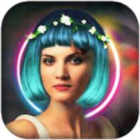 Neon Photo Effects - Light Crown Photo Editor