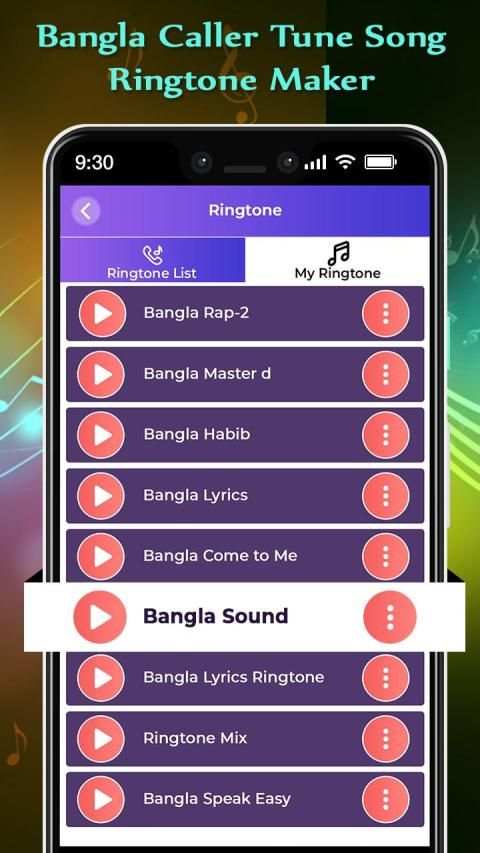 Bangla Caller tune song-ringtone maker स्क्रीनशॉट 5