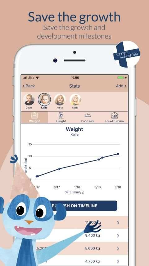 Kidday – mobile baby book screenshot 2