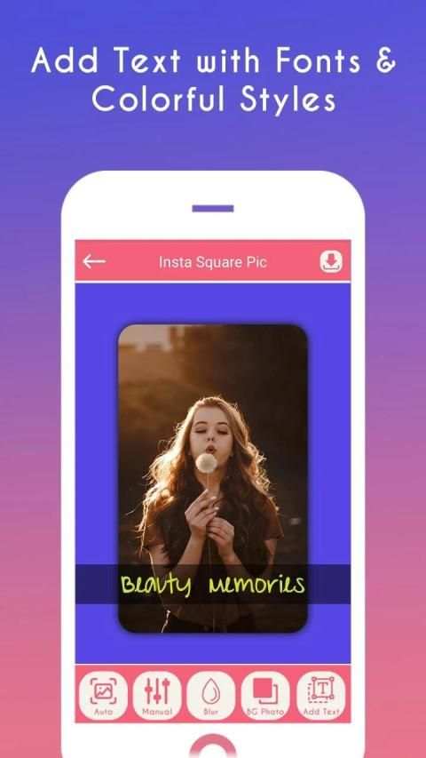 Insta Square Pic - Square Blur No Crop Pic Editor स्क्रीनशॉट 3