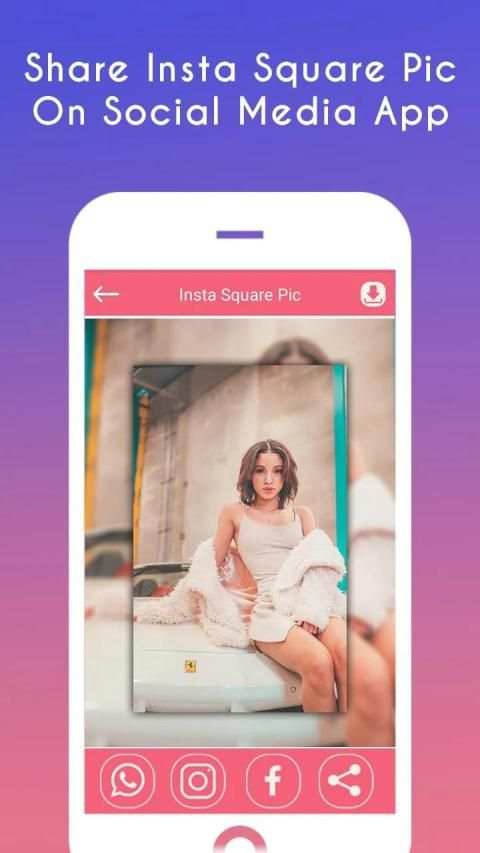 Insta Square Pic - Square Blur No Crop Pic Editor स्क्रीनशॉट 1