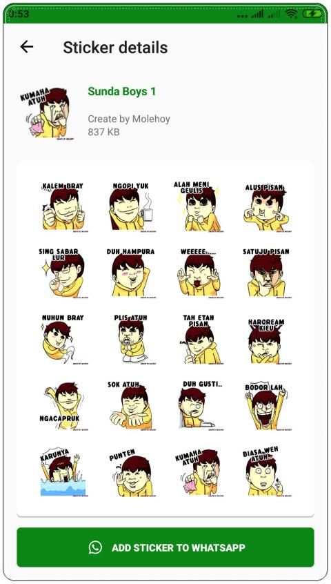 Stiker Sunda WAStickerApps screenshot 3