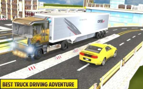 Silver Euro Truck Transporter Driving Sim 2019 स्क्रीनशॉट 3
