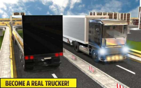 Silver Euro Truck Transporter Driving Sim 2019 स्क्रीनशॉट 4