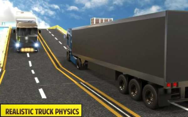 Silver Euro Truck Transporter Driving Sim 2019 स्क्रीनशॉट 2