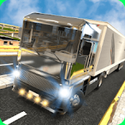 ikon Silver Euro Truck Transporter Driving Sim 2019