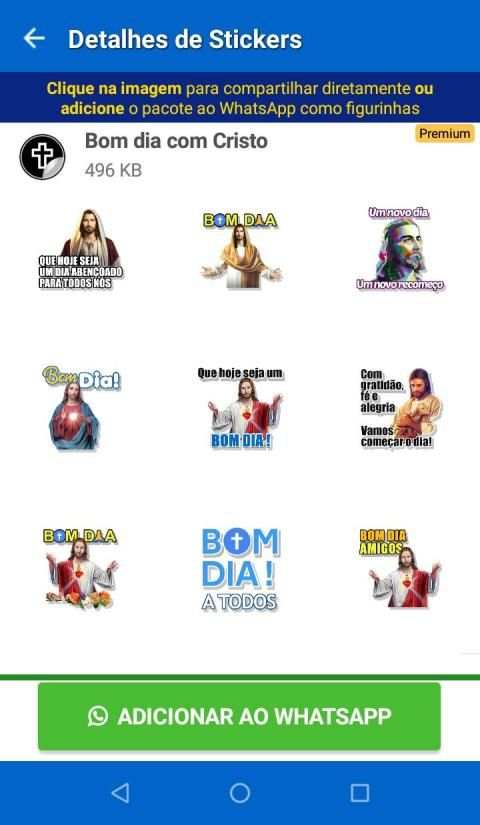 Figurinhas e Status de Jesus - WAStickerApps screenshot 4