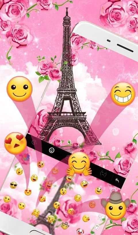Rose Paris Keyboard Theme screenshot 3