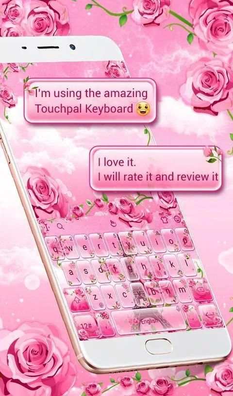 Rose Paris Keyboard Theme screenshot 4