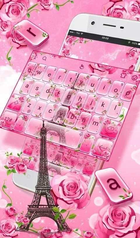 Rose Paris Keyboard Theme screenshot 5