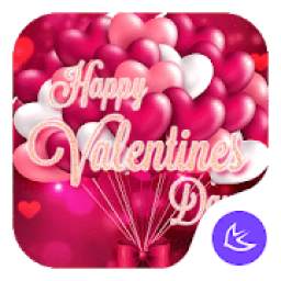 Red Rose Valentines Day Theme—APUS Launcher