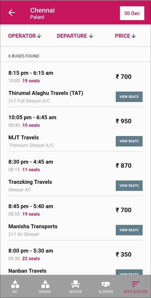 Vaganan - Online Bus Ticket Booking screenshot 5