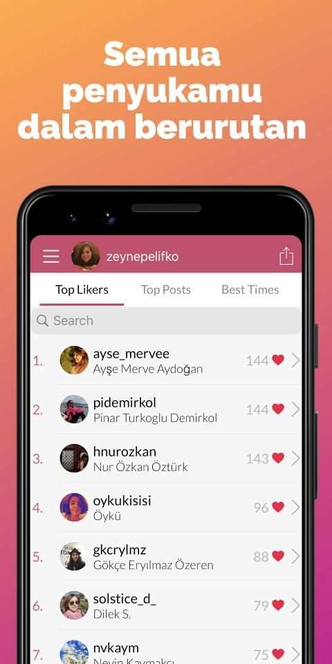 Aplikasi Analisis&Asisten Instagram Liker Analyzer screenshot 20