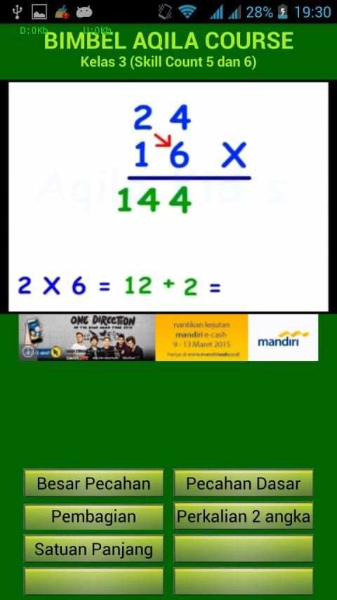Belajar Matematika Kelas 3 1 تصوير الشاشة
