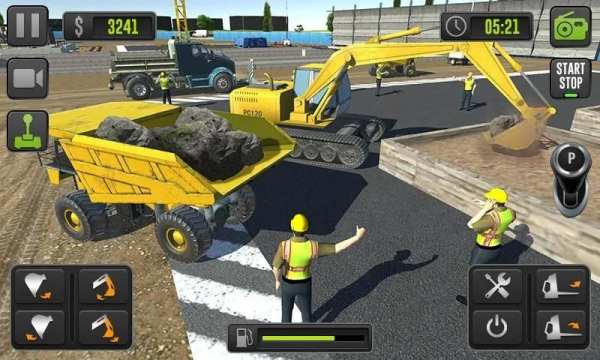 City Building Construction - Excavator Driving Sim screenshot 3