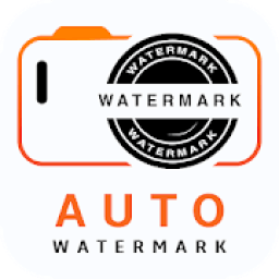 ikon Auto Watermark Camera: Logo Text &amp; Time Stamp