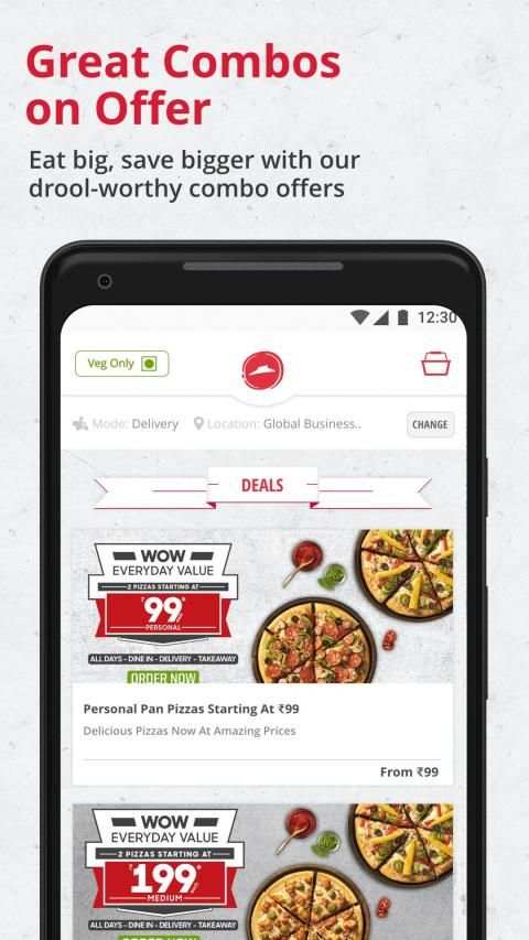 Pizza Hut India – Pizza Delivery – Order Food screenshot 2