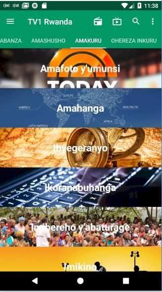 Tv1 Rwanda 8 تصوير الشاشة