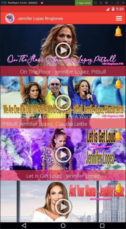 Jennifer Lopez Hot Ringtones screenshot 3
