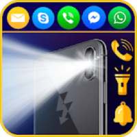Flash on Call & SMS: Super LED Flashlight