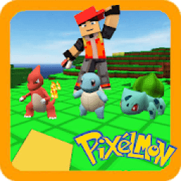 ikon Pixelmon Girl Craft:Building Block Battle catch GO
