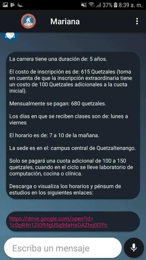 Mariana screenshot 2