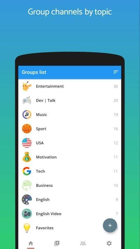 PocketTube: Youtube Subscription Manager स्क्रीनशॉट 1