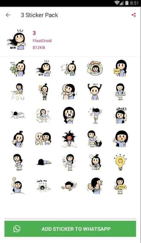 WA Stiker Lucu Cute: WAstickerApps screenshot 2