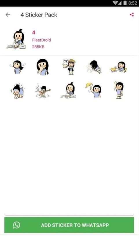 WA Stiker Lucu Cute: WAstickerApps screenshot 1