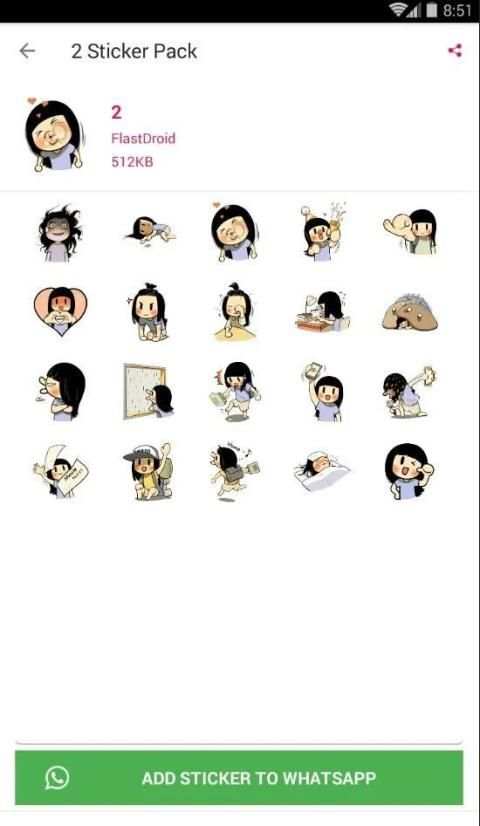 WA Stiker Lucu Cute: WAstickerApps screenshot 3