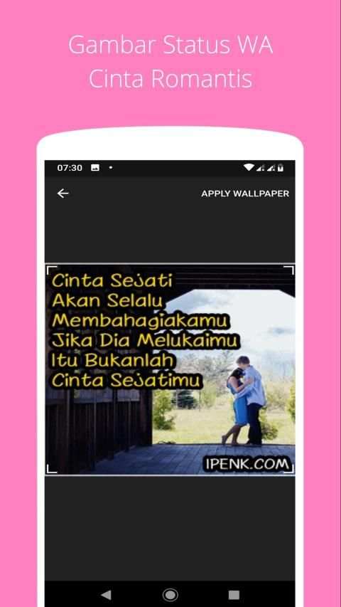 Gambar Status WA Cinta Romantis screenshot 2