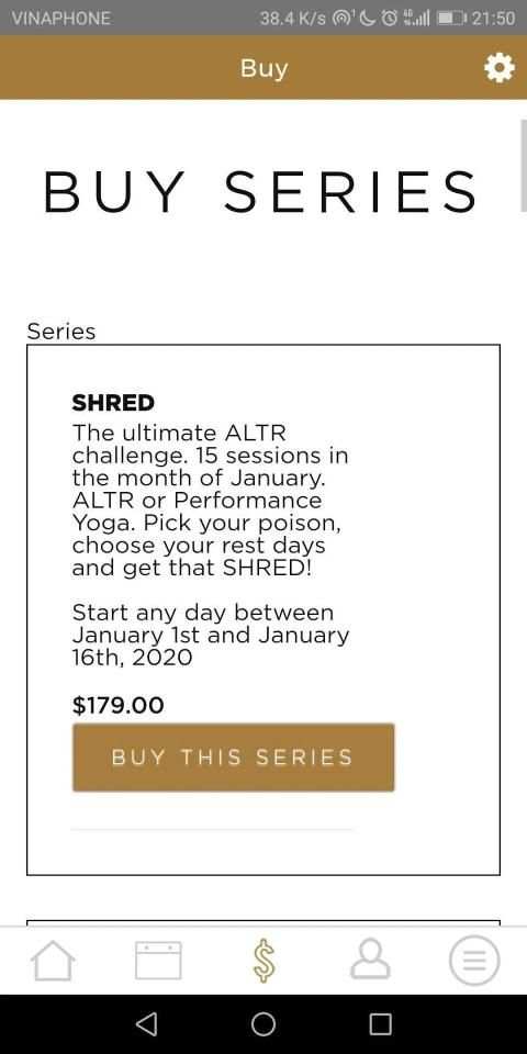 ALTR FIT screenshot 1