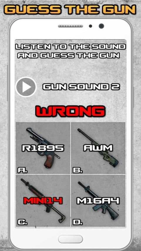Guess The Gun Sound PUBG स्क्रीनशॉट 2