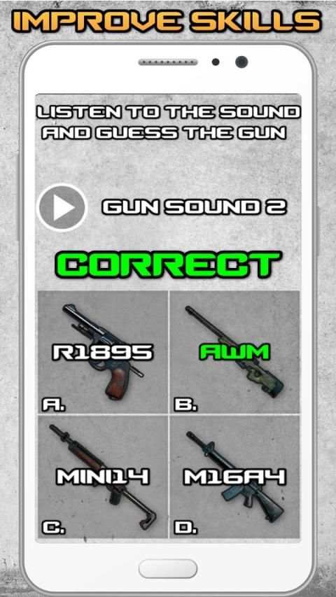 Guess The Gun Sound PUBG स्क्रीनशॉट 1