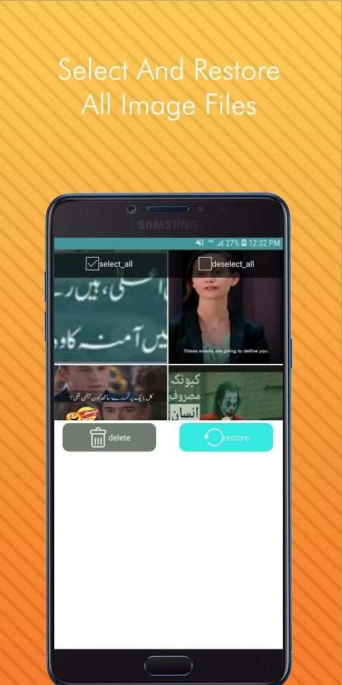 Recover deleted Pictures App screenshot 1
