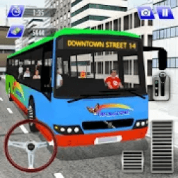 Coach Bus Simulator Parking 2019 - City Bus Driver आइकन