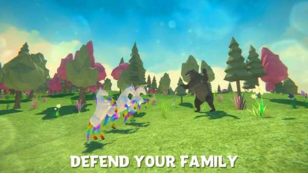 Unicorn Family Simulator - Magic Horse World screenshot 1