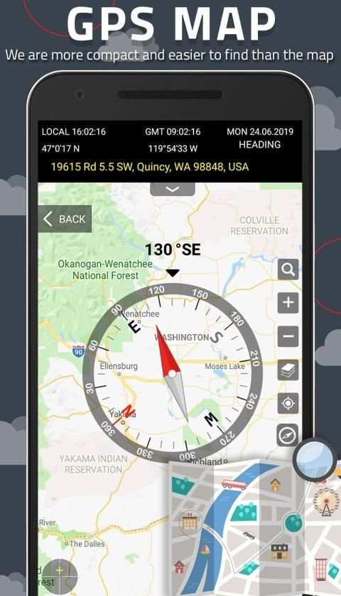 Digital Compass for Android स्क्रीनशॉट 3