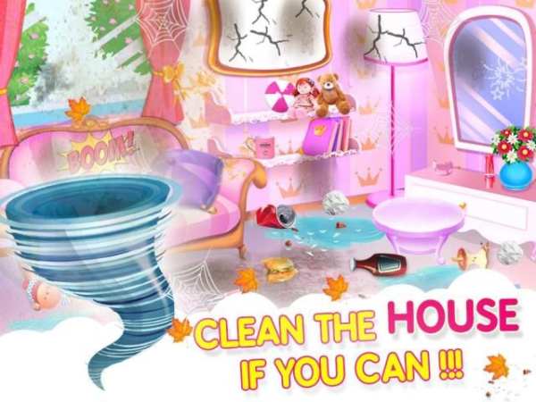 Princess House Cleanup For Girls: Keep Home Clean screenshot 1