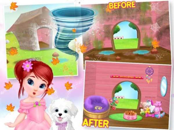 Princess House Cleanup For Girls: Keep Home Clean screenshot 2
