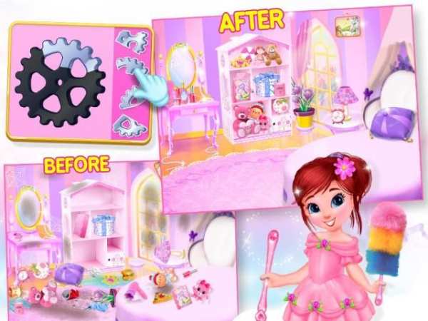 Princess House Cleanup For Girls: Keep Home Clean screenshot 11