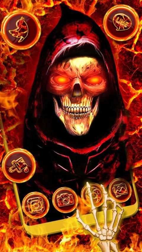 Evil Hell Skull Themes 3D Wallpapers screenshot 4