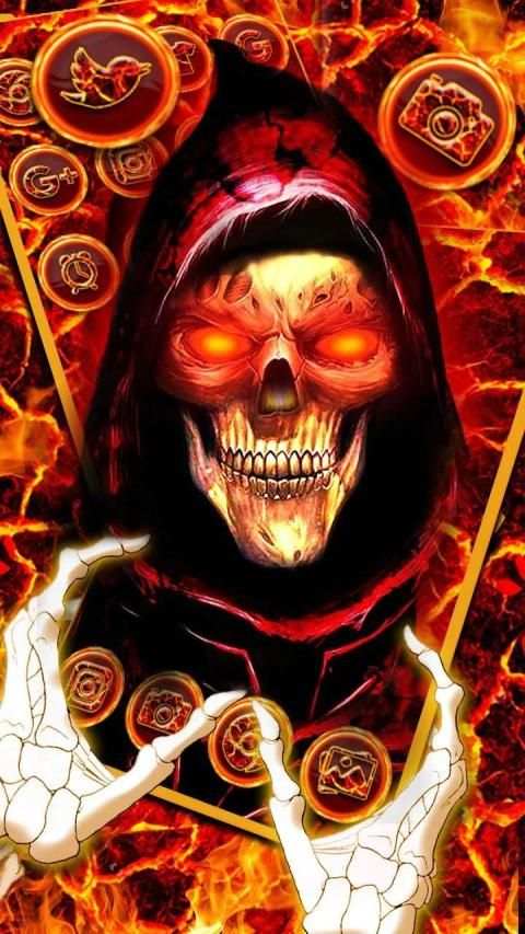 Evil Hell Skull Themes 3D Wallpapers screenshot 3
