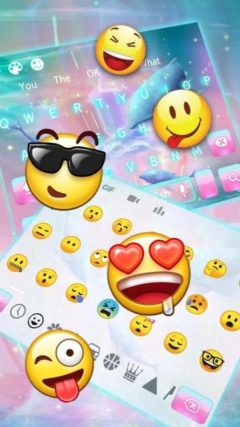 Fancy Dolphin keyboard स्क्रीनशॉट 2