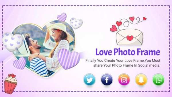 Love Photo Frame - Romantic Love Photo Frame screenshot 1