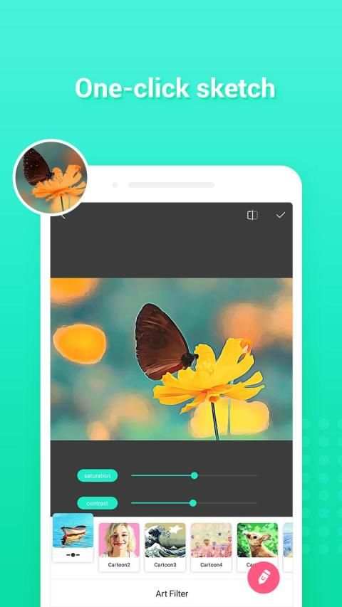 Filter Cartoon - Art filter editor screenshot 1