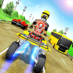 Real Quad Bike Traffic Racing 2019 icon