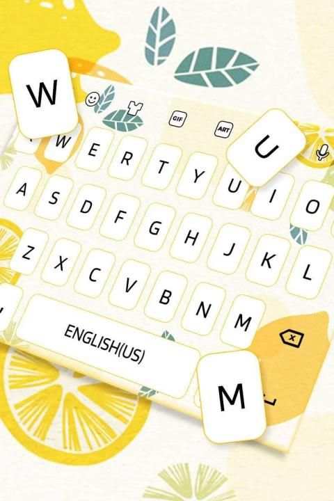 Juicy Lemon Keyboard स्क्रीनशॉट 2