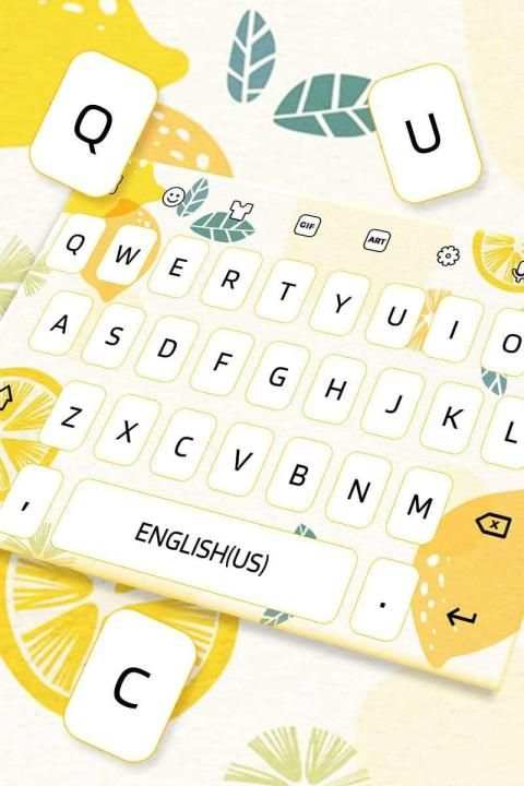 Juicy Lemon Keyboard स्क्रीनशॉट 3
